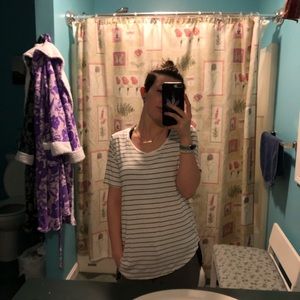 White with Black stripes